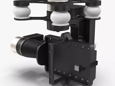 DJI Zenmuse H3 3D Low-poly 3D model