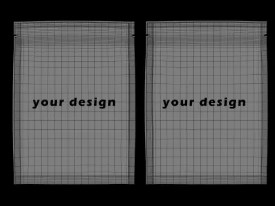 3 Side Seal Pouch - Packaging 3D model