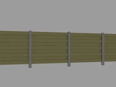 BLENDER Highway Signs and Barriers Free 3D model