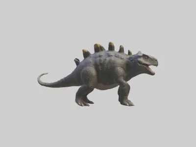 Realistic Ankylosaurus Model Low-poly 3D model