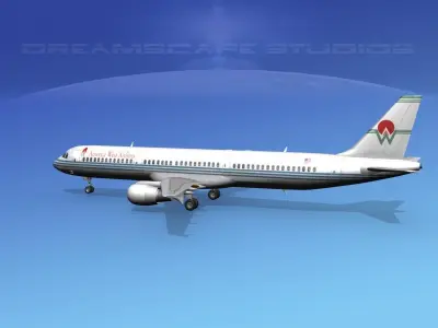 Airbus A321 America West Airlines 3D model