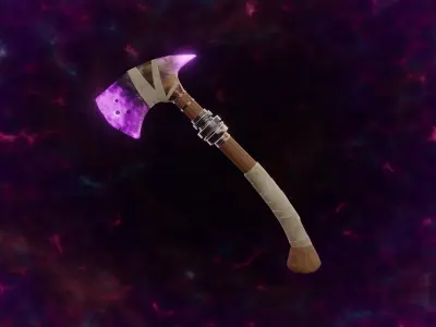 Shadow Axe - Elemental Axe - Model 01 Low-poly 3D model