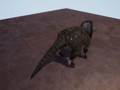 3D Triceratops dinosaur Low-poly 3D model