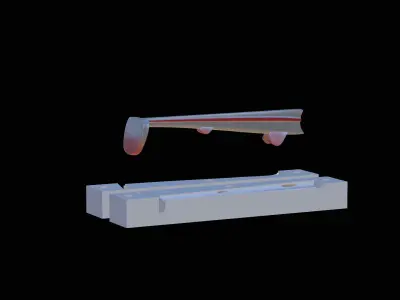 AM BAIT FISH 9CM HOOF FORM FOR PREDATOR FISHING Free 3D print model