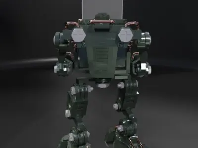 MILITARY ROBOT FOR SMARTPHONE ANIMATION 3D model