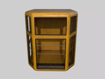 Industrial Crane Cabin Low-poly 3D model