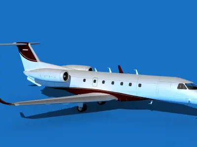 Embraer Legacy 500 V08 3D model