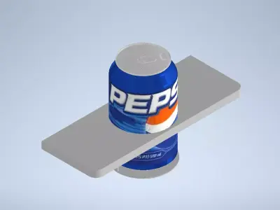 mini shelf with can holder Free 3D print model