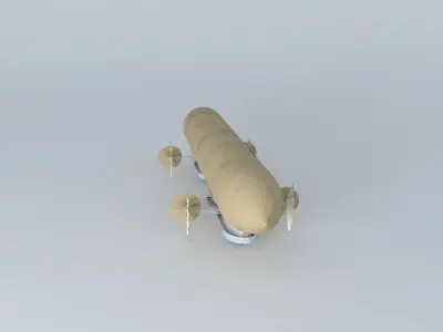 ARGO NAUTIX Steampunk airship 3D model