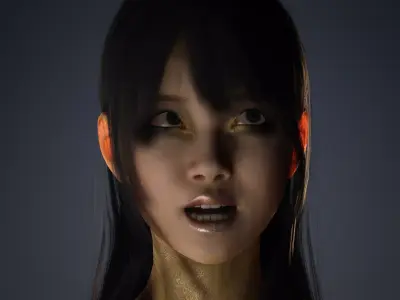 Character The Shadow Enchantress Low-poly 3D model