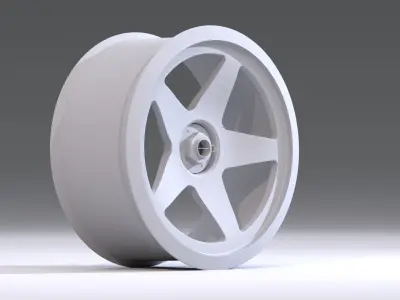 CL5S wheel Low-poly 3D model