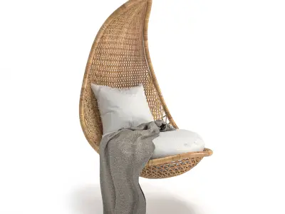 Half-Moon Seat Free low-poly 3D model