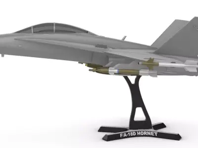  FA-18D Hornet 3D print model