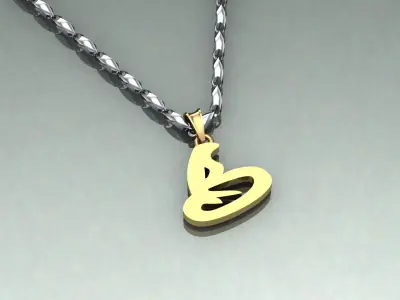 Pendant B-b1 3D print model