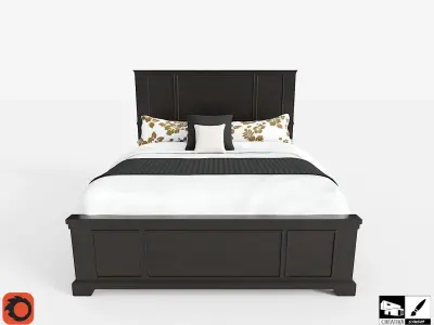 Asian Bedroom Sets Free 3D model