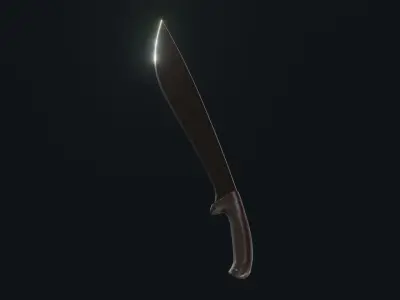 Cold Steel Jungle machete Low-poly 3D model