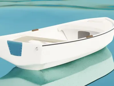 Small Dalmatian fishing boat - Pasara- TOMOS OUTBOARD INCLUDED 3D model