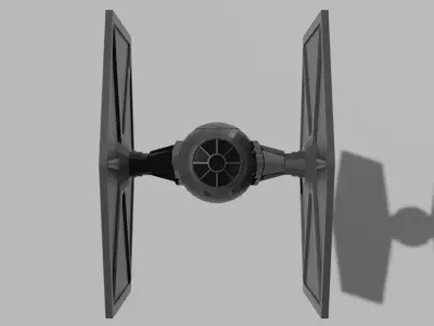 Tie Fighter Low-poly 3D model