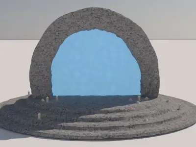 Dimensional Rock Portal 3D model