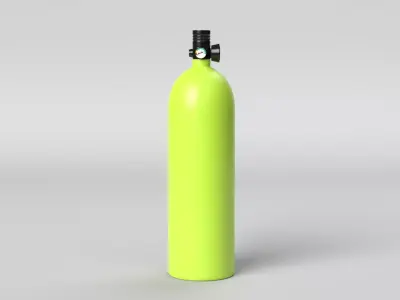 Scuba Tank Low-poly 3D model