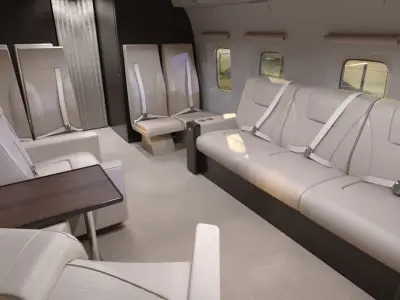 Helicopter Mi 171 interior 3D model