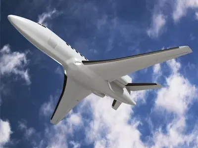 Dassault Falcon 50 business jet 3D model