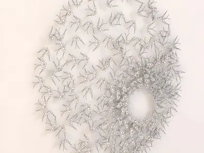 Michelle Mckinney Metal Bird Art 3D model