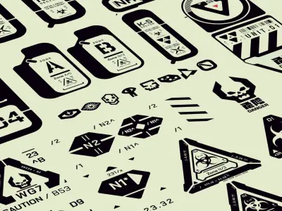 Cyberpunk Decals Vol 4 Texture