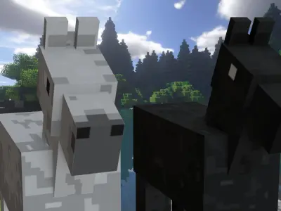 Minecraft Horse Low-poly 3D model