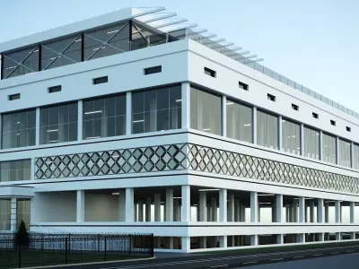 Multi-level parking 3D model