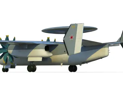 Yak-44 3D model