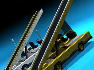 Airport baggage loader vehicle 3D model