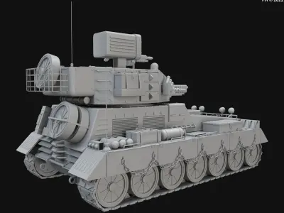 Concept vehicle 1-Clay Version 3D model