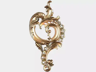 Carved decor for cnc 35 Free 3D model