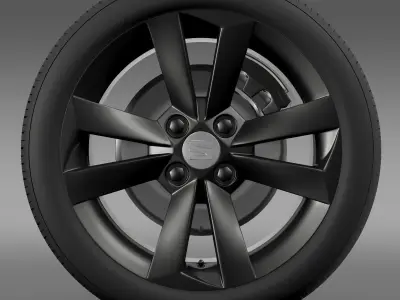 Seat Mii Vibora Negra wheel 3D model