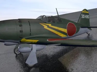 Mitsubishi J2M3 Raiden - aka Jack 3D model