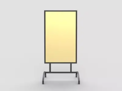 Metallic Street Stand 3D model