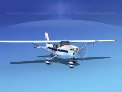 Cessna 172 Skyhawk 1967 V08 3D model