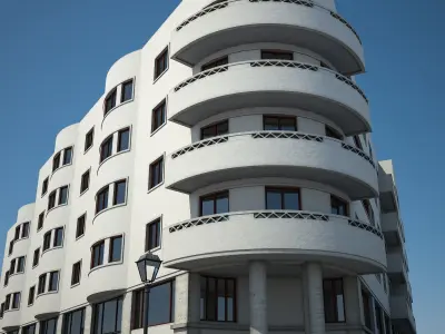 Apartment Building 08 3D model