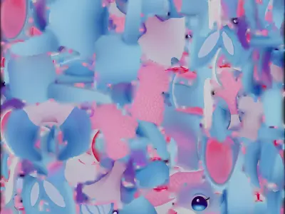 Aquabbit Creature 3D Model Whimsical Companion Low-poly 3D model