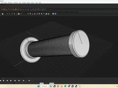 motorcycle hand grip throttle grip 3D model