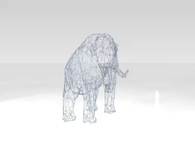 Mammoth Wireframe 3D model