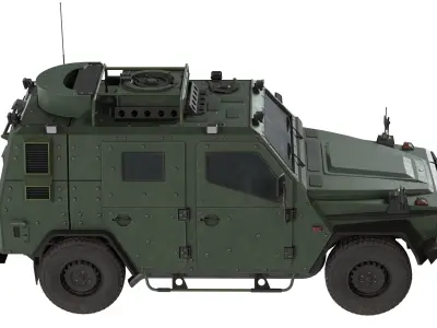LAPV Enok Light Armored Patrol Vehicle Low-poly 3D model