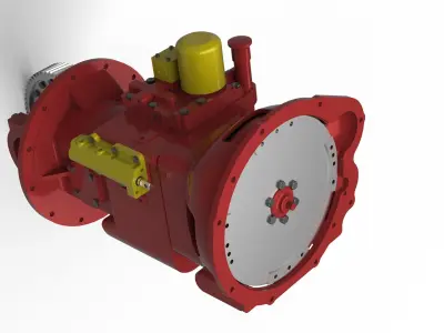  a498 transmission 3D model
