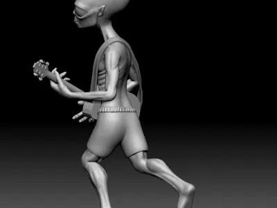 Alien Statue - 0350 3D print model