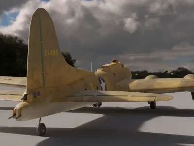 B-17F Memphis Belle 3D model