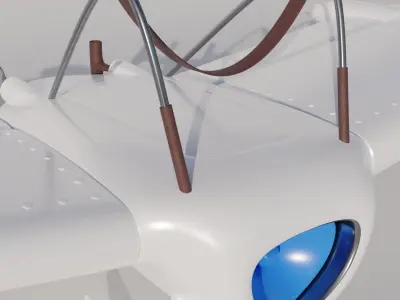 Glider from Nausicaa of the Valley of the Wind Low-poly 3D model