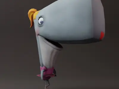 Pearl Krabs Free low-poly 3D model