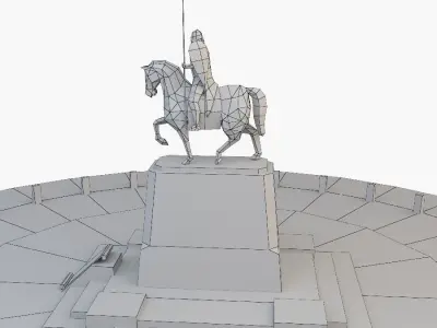 Alexander Nevsky Low-poly 3D model