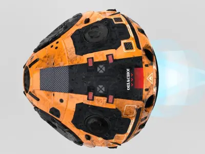 Sci-Fi hover unit Free 3D model